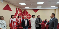 В МБОУ «Алгашинская СОШ» состоялось торжественное открытие отремонтированного актового зала. - Шумерлинский район